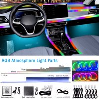 18 in 1 Symphony RGB Atmosphere Light Parts 20CM 35CM 75CM 110CM Light Strip Speaker Foot Lamp storage Light Main Sub Controller