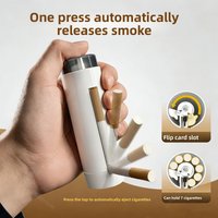 New all-in-one automatic ejection creative cigarette box, one click portable cigarette box, cigarette accessories, men's gift