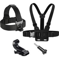Chest Head Strap Belt For GoPro Hero 13 12 11 10 9 8 7 Dji Action 5 Pro 4 Camera Insta360 X5 X4 Accessories With J-hook Mount