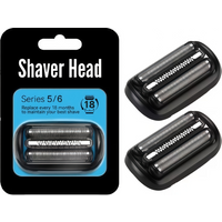 53B Series 5/6 Replacement Head Compatible with Braun Electric Shaver Razor 5018s, 5020s, 5031s, 5050cs, 6020s, 6072cc,Black