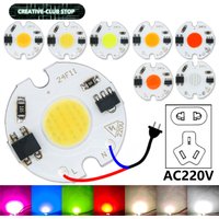 1-100pcs 3W 5W 7W LED COB Chip 220V LED Matrix Smart IC Driver Lamp LED Beads Light Source for LED Diode Spotlight Bulb Module