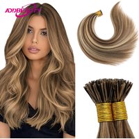 Straight ITIP Hair Extension Human Hair 100Human Fusion Hair Natural Ombre Capsule Keratin Capsule Real Human Hair Extensions