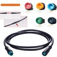 Male Female Extension Cable Sensor for Electric Bicycle Motor Drive Thumb Throttle Ebike 2 3 4 5 Pin Conversion Connector Cable
