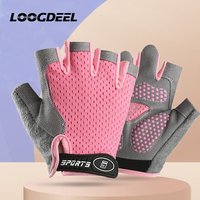 AliExpress loogdeel LOODEEL Children's Gloves Half-finger Anti-slip Fitness Hand Protection Thin Balancing Pink Blue Gray Riding Sports For Boy Girl