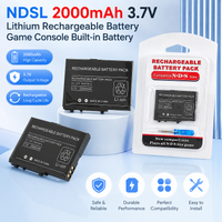 Game Console Built-in Battery NDSL Host Batterie 2000mAh 3.7V Lithium Rechargeable Replacement Cell W/ Screwdriver