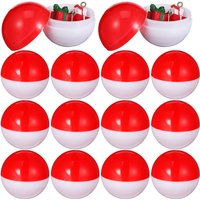 20Pcs Sturdy Clear Round Plastic Capsules Twist Style Fillable Balls for Vending Machines Claw Machines Easter Hunt Party Favors