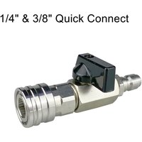 Ball Valve With 1/4" Quick Connector For High Pressure Wash Machine Switch On/off 4500 PSI