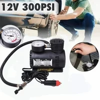 ABS Auto Tire Pump Portable Compressor Tire Inflator With Mechanical Pressure Gauge Electric Tire Pump Car Maintenance Care Tool