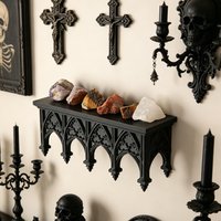 Cross-Border Gothic Church Arch Wall Shelf for Dark Retro Home Wall Storage Decoration