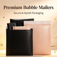 100pcs Colorful Multi Size Co Extruded Bubble Bag Thickened Waterproof Envelope Bag Snack Packaging Bag Album Packaging Bag