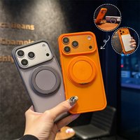 360° Roating Kickstand Ring Holder Matte for Magsafe Case for iPhone Air 17 16 15 14 Plus 13 12 11 Pro Max Shockproof Back Cover