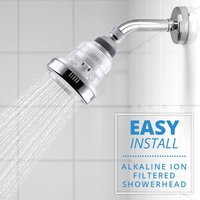 3 Modes Rainfall Shower Head Wall Mount High Pressure Water Saving Top Spray Negative ions Filtered Ceiling Bathroom Shower Head