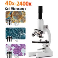 40X-2400X Monokulares Optisches Biologiemikroskop für Schulkinder, Wissenschaftliches Experimentelles Biologiemikroskop