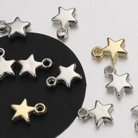 100pcs 9mm Star CCB Acrylic Beads Pendants for DIY Beaded Necklace And Bracelet Pendant Jewelry Making Accessories Wholesale