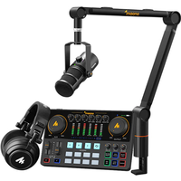 MAONO PD400X XLR Dynamic Podcast Microphone Sturdy & Stable, Podcast Equipment Bundle Heavy Duty Microphone Stand for Radio