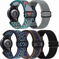 Bracelet en Nylon élastique de 18/20/22mm, pour Garmin Venu SQ 2 2s Forerunner 645, Amazfit GTR 4/Fitbit Versa 2