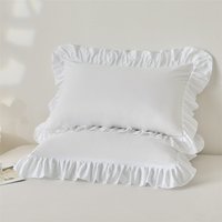Princess Pillowcases with Ruffles Multiple Sizes Pillow Cover Comfortable Pillow Case for Adults Kids
