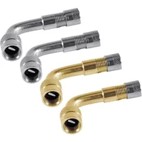 AliExpress NONE 90 Degree Motorcycle Bent Valve Adapter Copper Silver Tyre Tube Valve Extension for Car Truck Bike Accessories