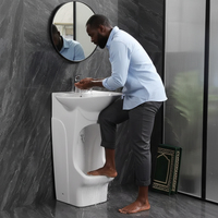 New Arrivals Modern Muslim Design Wudu Basin Islamic Wudu Wash Station Mosque Wudu Sink