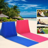 Aufblasbares Keilkissen mit Matte, PVC-Beflockung, für Reisen, tragbare Rückenstütze, Dreieckskissen, Strandkissen