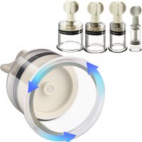4 Size Manual Rotating Cupping Device Vacuum Cupping Can Breast Nipple Sucker Anti Cellulite Massager Body Cupping