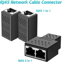 RJ45 Coupler Cat6 Cat5e Ethernet Cable Extender Adapter 1000Mbps LAN Connector In Line Coupler Female To Female