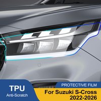 High-Gloss Smoke Black TPU Headlight Protective Film for Suzuki S-Cross 2022-2026 Pre-Cut PPF Anti-Scratch Vinyl Wrap Kit