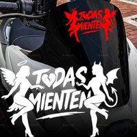 1PC TODAS MIENTEN Motorcycle Sticker Waterproof for Fairing Fuel Tank Fender Tailbox Car Windows Trunk Decoration Vinyl Decals