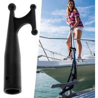 Boat Accessories Nylon Boat Hook 20X2.6CM black Boats Hook Head End For Mooring Yacht Nylon Mooring Boat Hook Head Replace Top