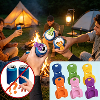 6 PCS Portable Outdoor Beer Beverage Can Opener Plastic Simple Small Bottle Opener Seal Dustproof Soda Can Opener