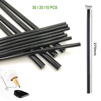20/30 Heiß klebe stift schwarz Heiß schmelz klebe pistole Silikon 7mm für Car Audio Craft Reparatur stifte Klebe versiegelung