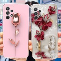 For Samsung Galaxy A52 Case Samsung A52s 5G Elegant Printing Soft Silicone TPU Phone Back Cover For Samsung A52 4G 5G A 52 52s