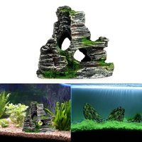 Mountain View Stone Aquarium Rocks for Fish Tank Decor Rockery Rock Cave Tree Aquarium Ornaments Fish Tank Decoration