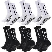AliExpress QINGNUAN 6 Pairs Men Women Football Grip Socks Towel Bottom Sport Socks Rugby Soccer Cycling Running Exercise Athletic Socks