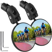 AliExpress NONE 2PCS Universal Bicycle Rearview Mirror Adjustable Rotate Wide Angle Handlebar Mirror For MTB Road Bike Accessories