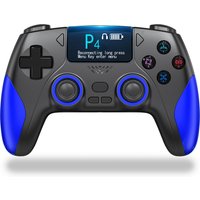 Smart Screen Wireless Game Controller, PS4 Gamepad with Customizable Display, Compatible with IOS Andriod Table Steam Switch