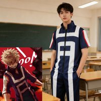 Anime My Hero Academia Boku Cosplay Gym Sport Costume Men Women School Suit Uniform T-shirt Pants Gymnastics Clothes Full Set