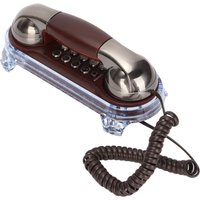 Wall Mounted Wired Telephone Caller ID Retro Landline Corded Phone Compact Desktop House Phones Home Office