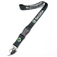 Car Keychain Nylon Neck Straps Key Lanyard Work ID Card Hanging Rope For Skoda Octavia A5 A7 RS Fabia Superb Rapid Kodiaq Karoq