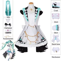 Project Sekai Colorful Stage Miku Cosplay Costume Wig More Jump Kawaii Dress Halloween Party Uniforms for Women Girls