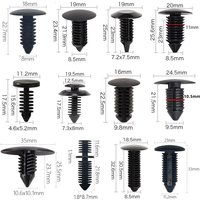 20Pcs For 5-11mm Hole Car Fender Clip Bumper Clip Plastic Screw Fasteners Auto Roof Tailgate Lining Rivet