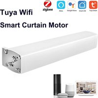 Tuya WiFi Smart Curtain Motor, Quiet Electric Wireless Remote Control, Voice Control Tools, Alexa, Google Home image 4