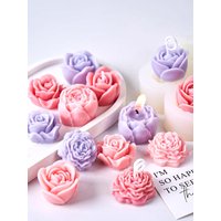 Valentine's Day Rose Silicone Candle Mold DIY Flower Shape Aromatherapy Soap Plaster Resin Casting Molds Home Decor Craft Gifts