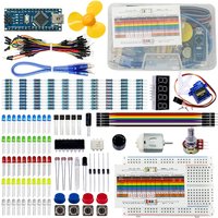 Electronic Starter Learning Kit for Arduino Nano Board Electronic Components Resistor Dupont LED moudle for Atmelmega328PB