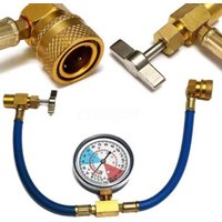 R134A Car Air Conditioning Refrigerant Charging Hose Kit Or M14 Bottle Opening Adapter Car Accessories Dropshipping