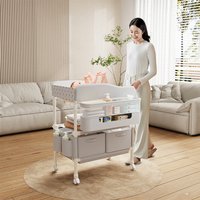 Fold&Go Baby Changer - 3-in-1 Portable Station with Bath & Massage Pad (Newborn to Toddler)
