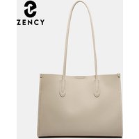 Light Grey OL Handbag Soft Leather Ladies Shoulder Purse Big Tote Bag Large Capacity Shopper Bags Pocketbooks Elegant Bags Sac
