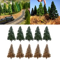 10pcs/Bag Model Pine Trees Model Train Trees For HO Or OO Scale Scene 4/6/8/10/12cm
