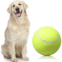 22CM Giant Tennis Ball For Dog Chew Toy Pet Dog Interactive Toys Big Inflatable Tennis Ball Pet Supplies Outdoor Cricket Dog Toy