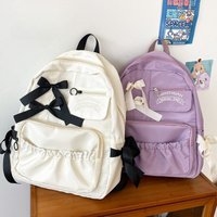 Japanese Anime Peripherals College Style Cute Bow Backpack, Personality Soft Girl Student School Bag Backpack for Women